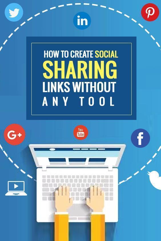 social sharing links for website
