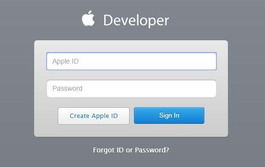 Sign up with Apple developer connection