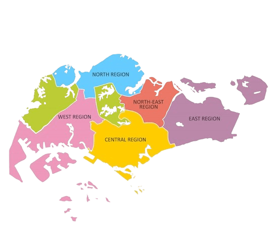 Specific SEO areas for Singapore Map