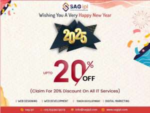 SAG IPL Wishing You A Very Happy New Year 2025 (Claim Up To 20% Discount On All IT Services) Happy New Year 2025
