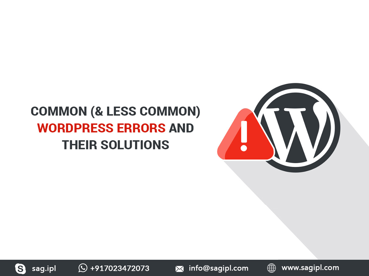 Common WordPress Errors & their Best Solutions to Fix it