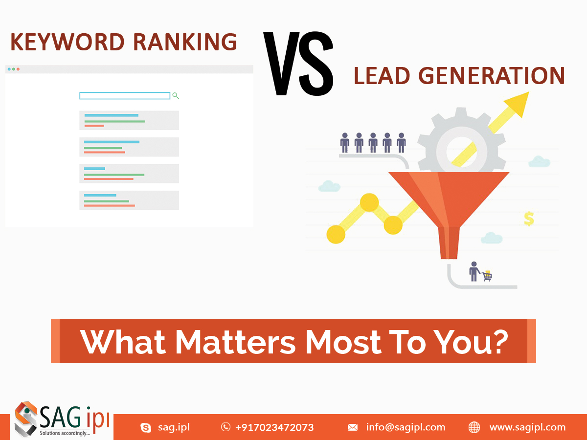 Keyword rank vs lead generation