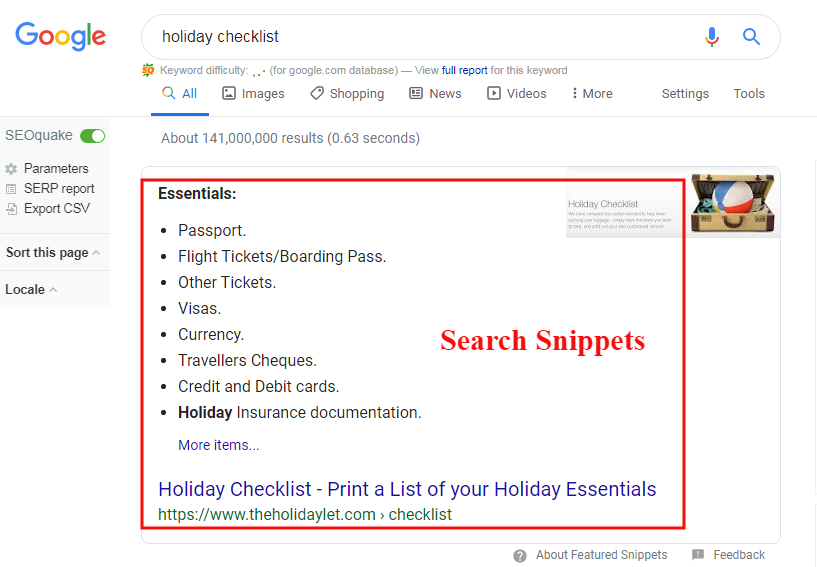 Your search snippet is not optimized