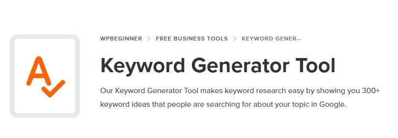 keyword generator tool