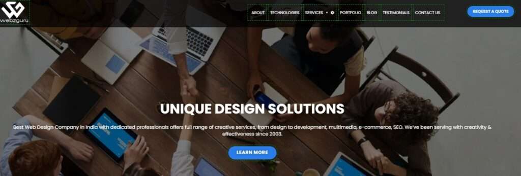 Webzguru for Website Designing Firm