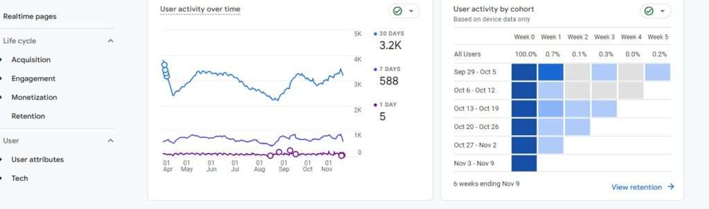 Google Analytics Report Snapshot 4