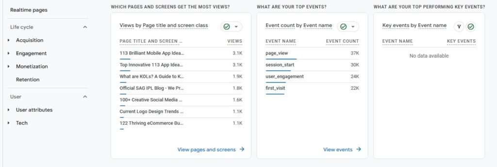 Google Analytics Report Snapshot 5