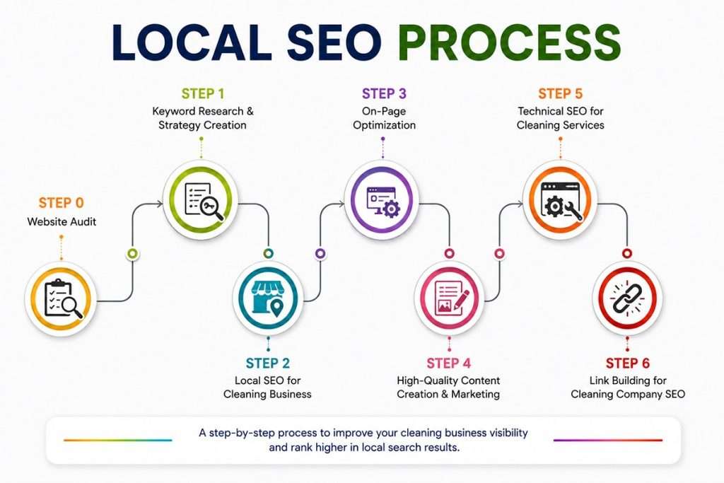 Our Local SEO Process for Cleaning Company