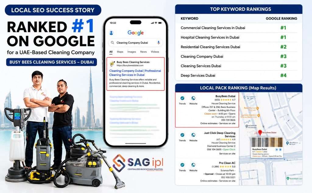 SEO Results for Cleaning Business